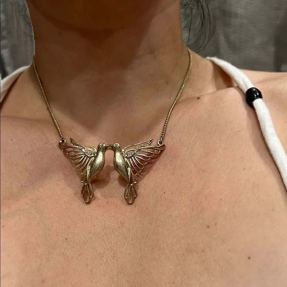Gold Chain Necklace with Charm